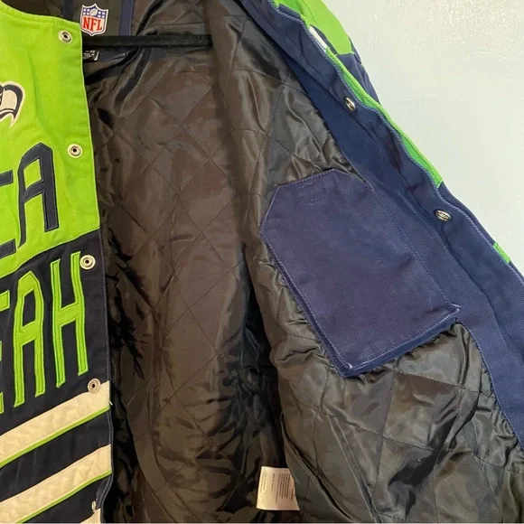 SOLD ON MERCARI NFL Seattle Seahawks Varsity Bomber Jacket - Picture 8 of 15